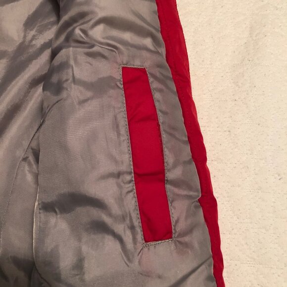 Eddie Bauer EB 650 Womens Size XS Goose Down min 80% Red Puffer Vest Pockets - Picture 6 of 10